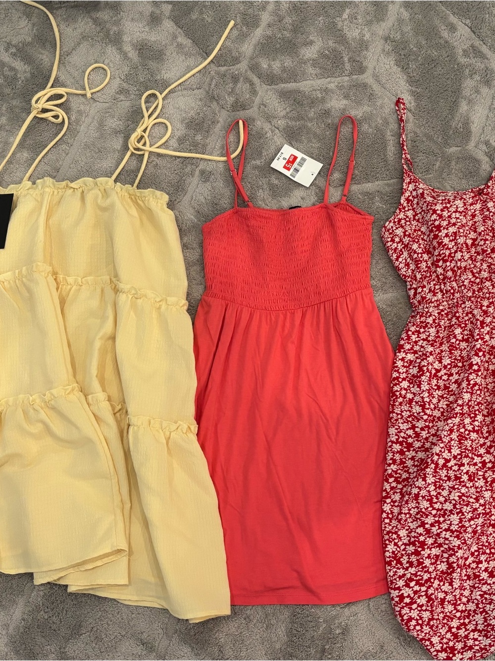 Rue21 Coral Pink Smocked Mini Dress